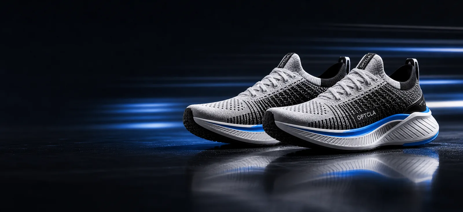 OPTCLA AeroMax Runner cushioned road running shoe on pavement